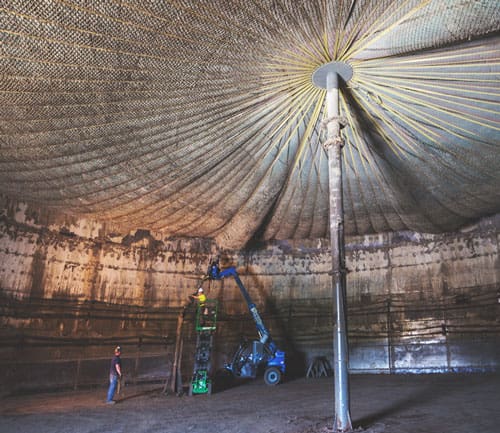 Inside of digester