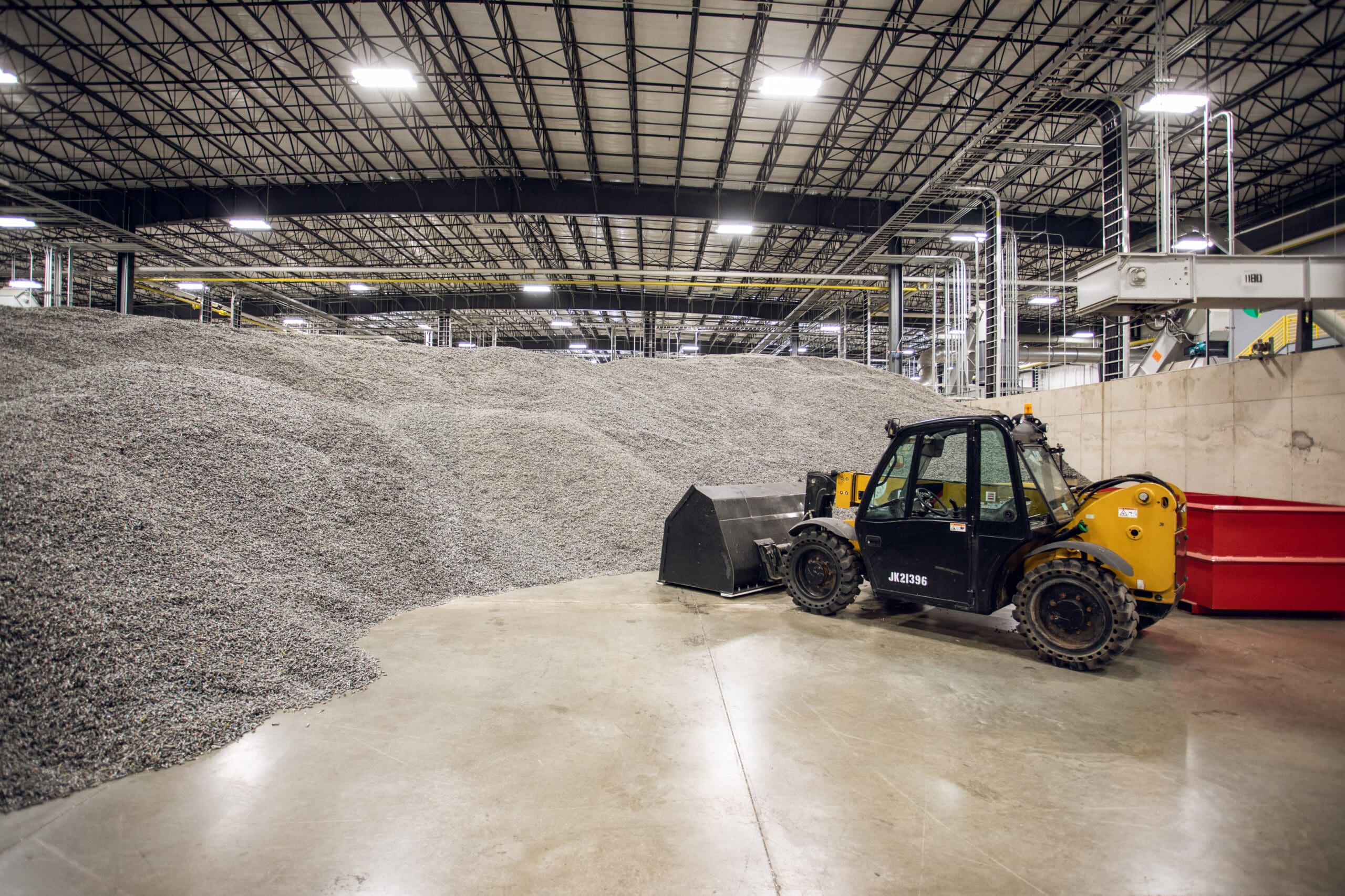Plastics facility tractor