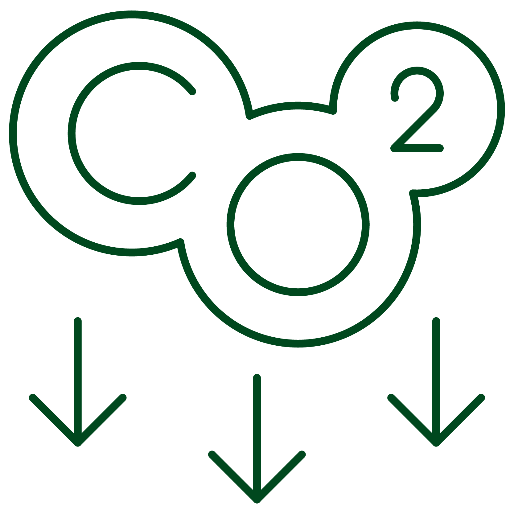 Lowering CO2 Emissions icon