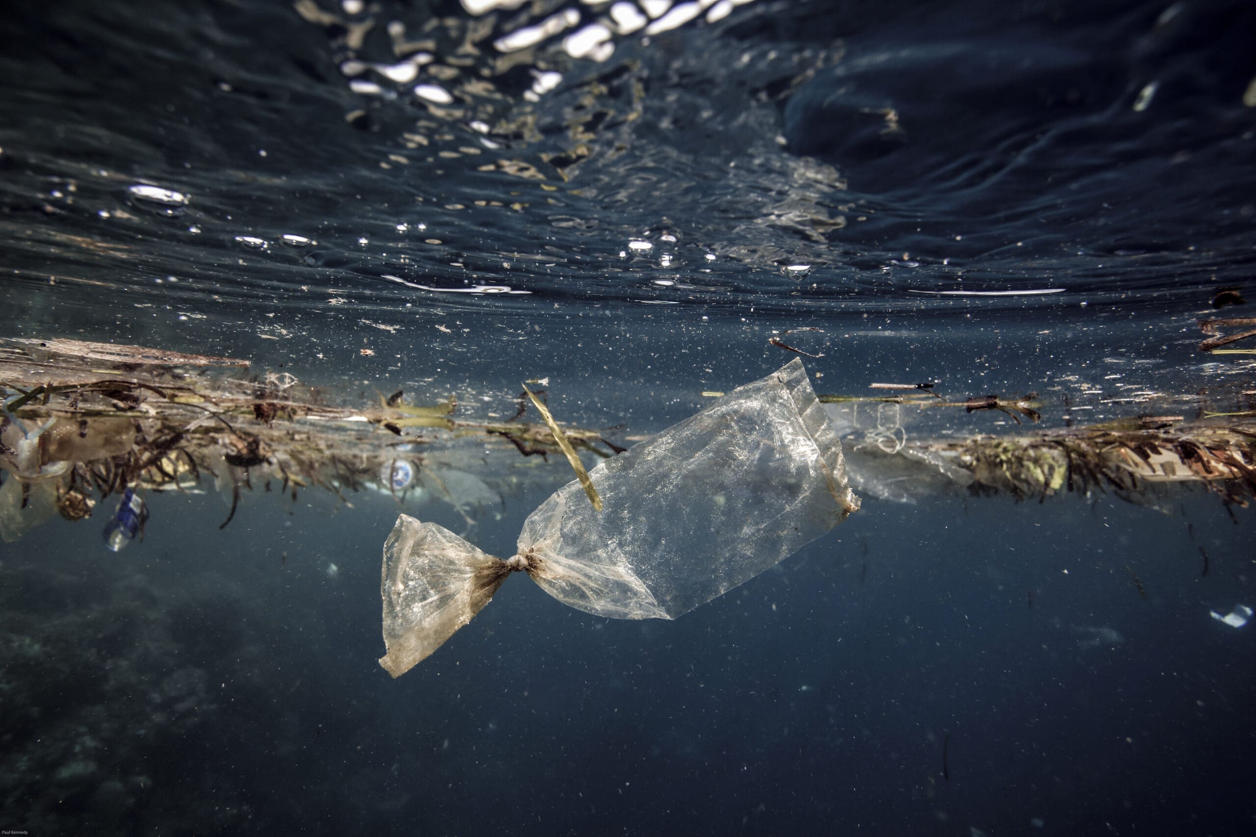 Plastic in water