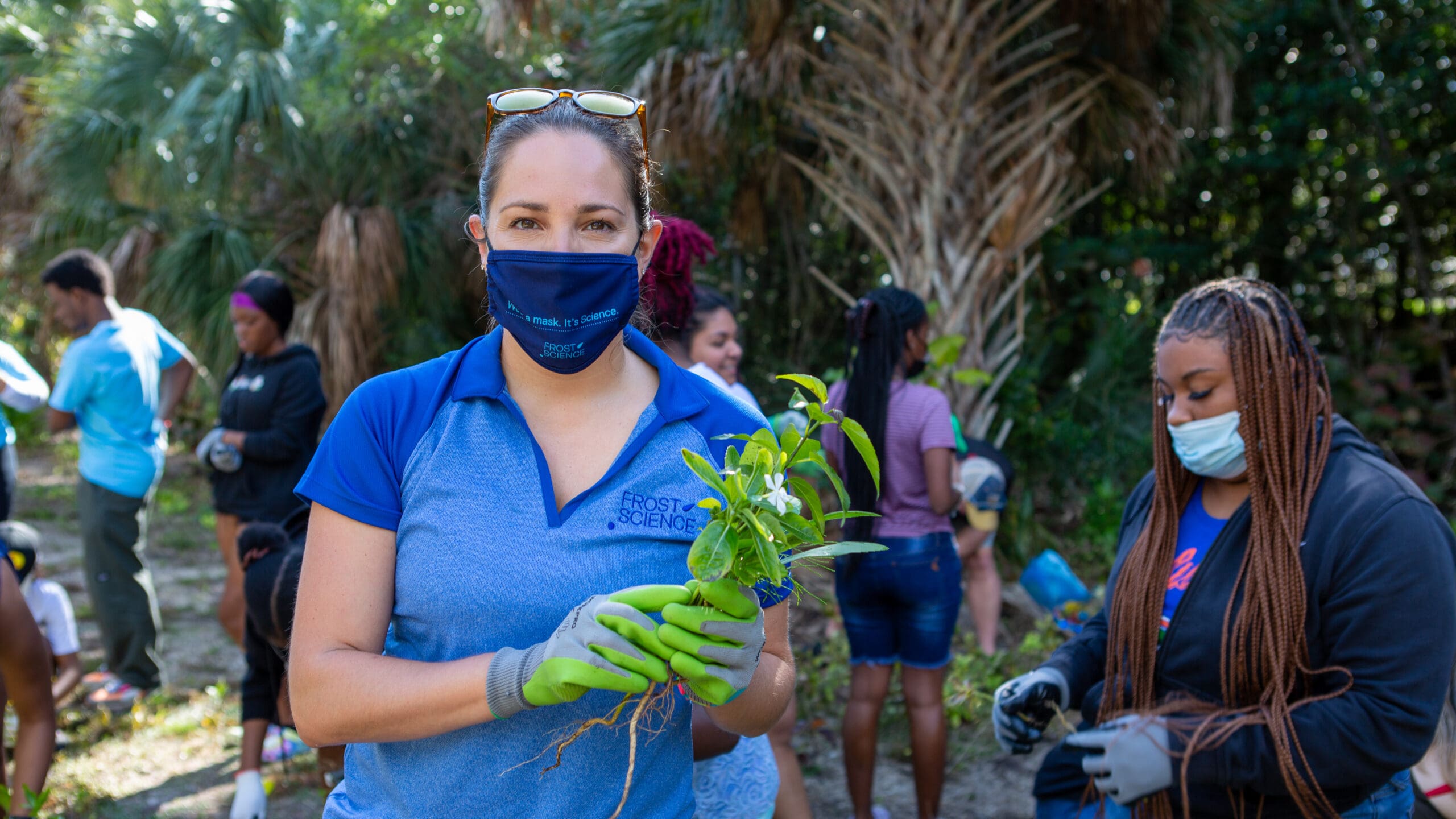 Woman at Virginia Key Clean Up