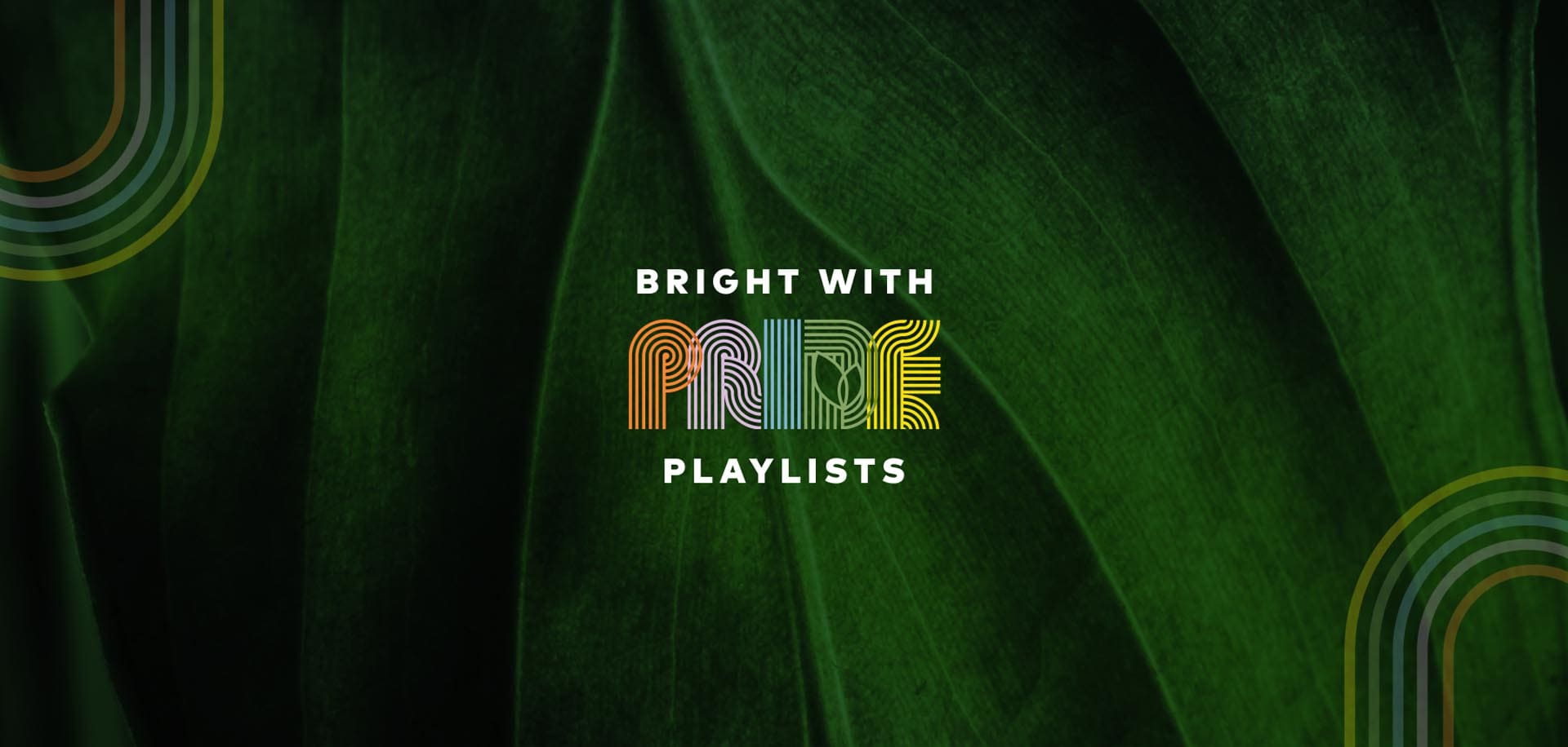 Bright with Pride Playlists logo