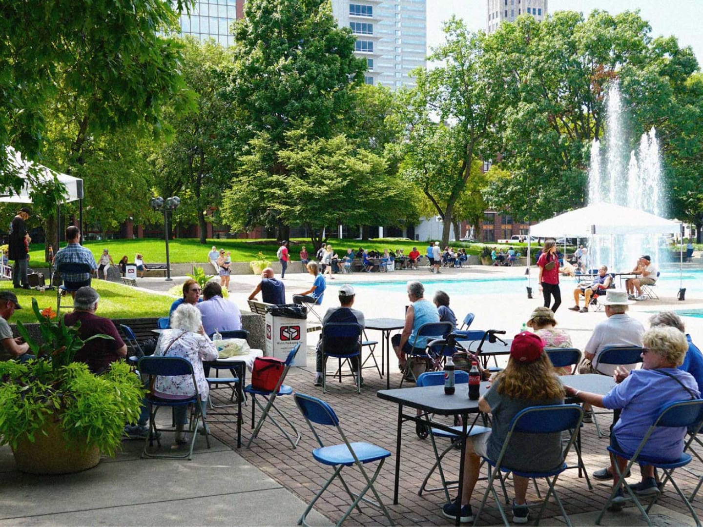 Public square in Fort Wayne